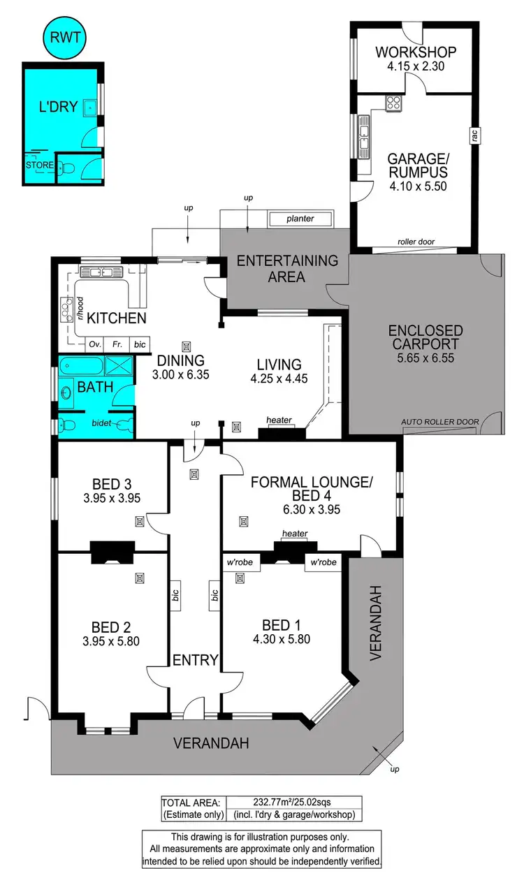 Floorplan of Homely house listing, 45A Day Terrace, West Croydon SA 5008