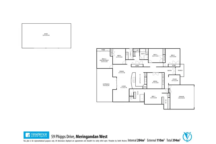 Floorplan of Homely house listing, 59 Phipps Drive, Meringandan West QLD 4352