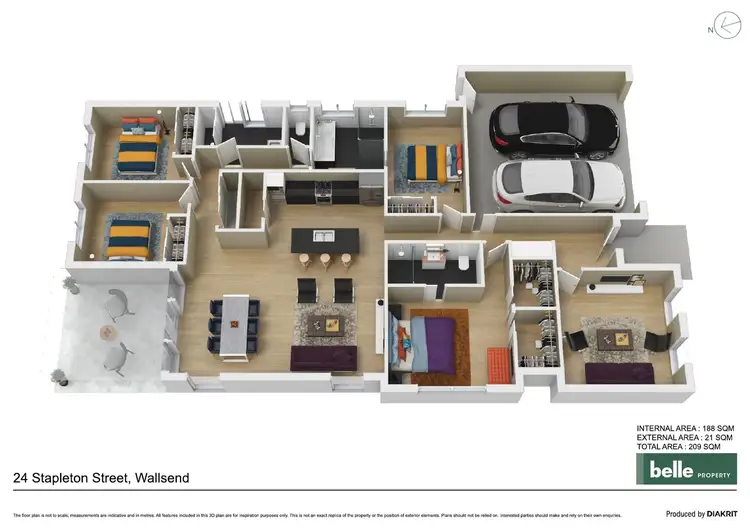 Floorplan of Homely house listing, 24 Stapleton Street, Wallsend NSW 2287