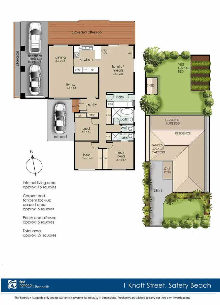 Floorplan of Homely house listing, 1 Knott Street, Safety Beach VIC 3936