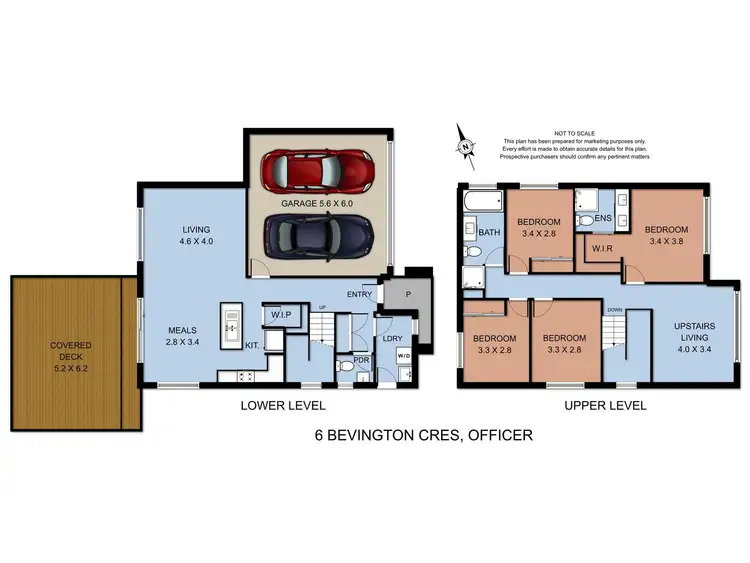 Floorplan of Homely house listing, 6 Bevington Crescent, Officer VIC 3809