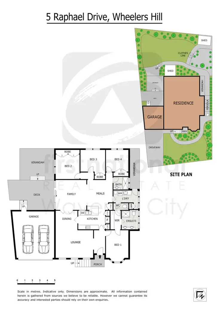 Floorplan of Homely house listing, 5 Raphael Drive, Wheelers Hill VIC 3150