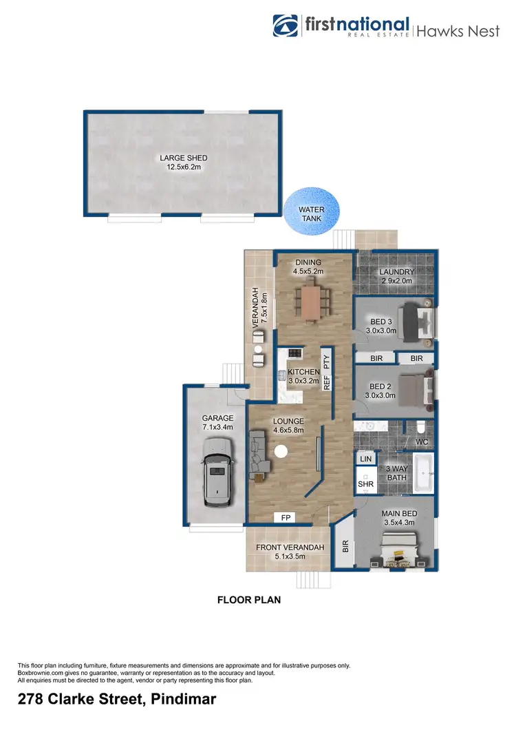 Floorplan of Homely house listing, 278 Clarke Street, Pindimar NSW 2324