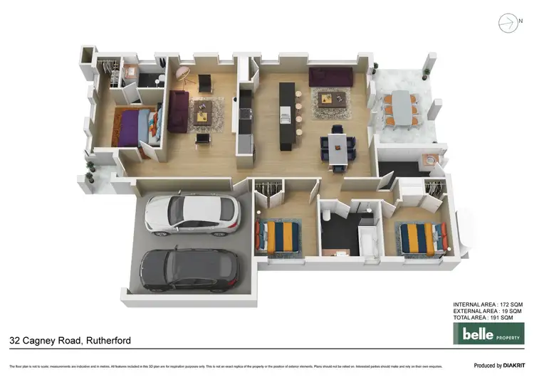 Floorplan of Homely house listing, 32 Cagney Road, Rutherford NSW 2320