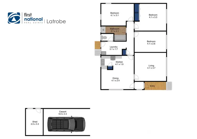 Floorplan of Homely house listing, 25 Cameron Street, Traralgon VIC 3844
