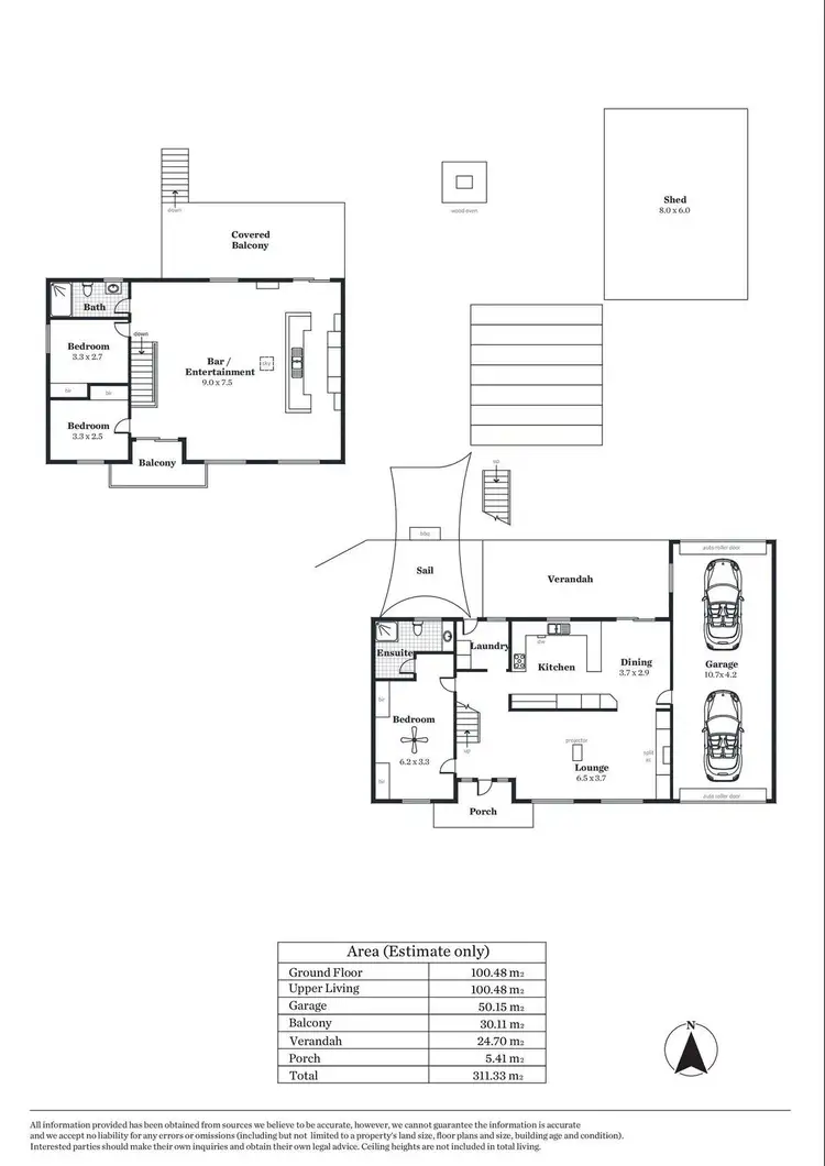 Floorplan of Homely house listing, 9 Greenways Street, Evanston Park SA 5116