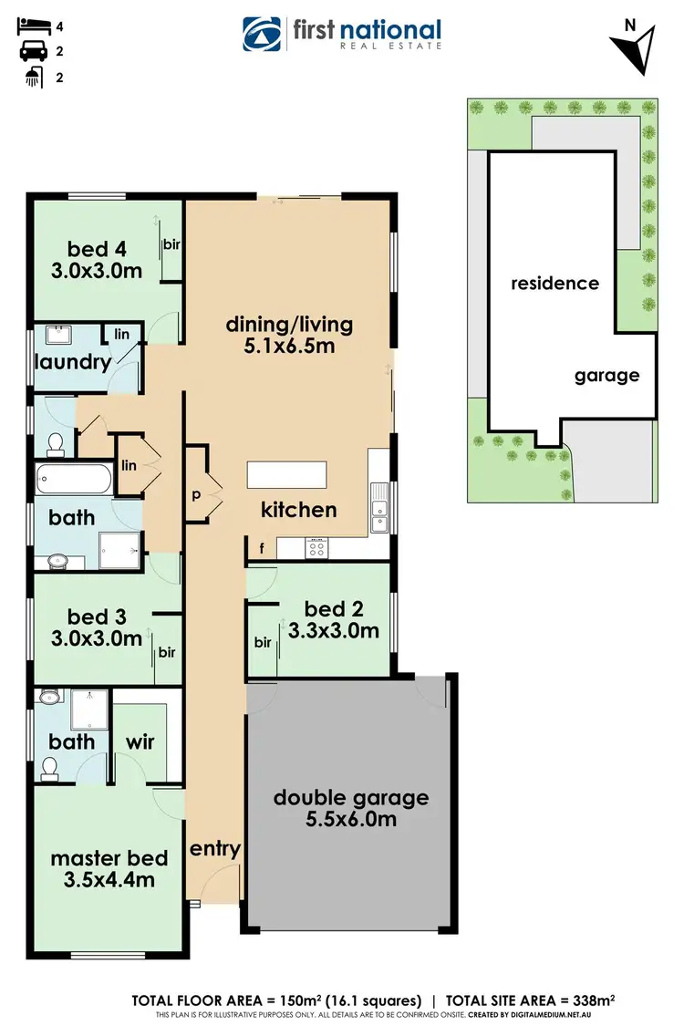 Floorplan of Homely house listing, 14 Markbeech Crescent, Officer VIC 3809