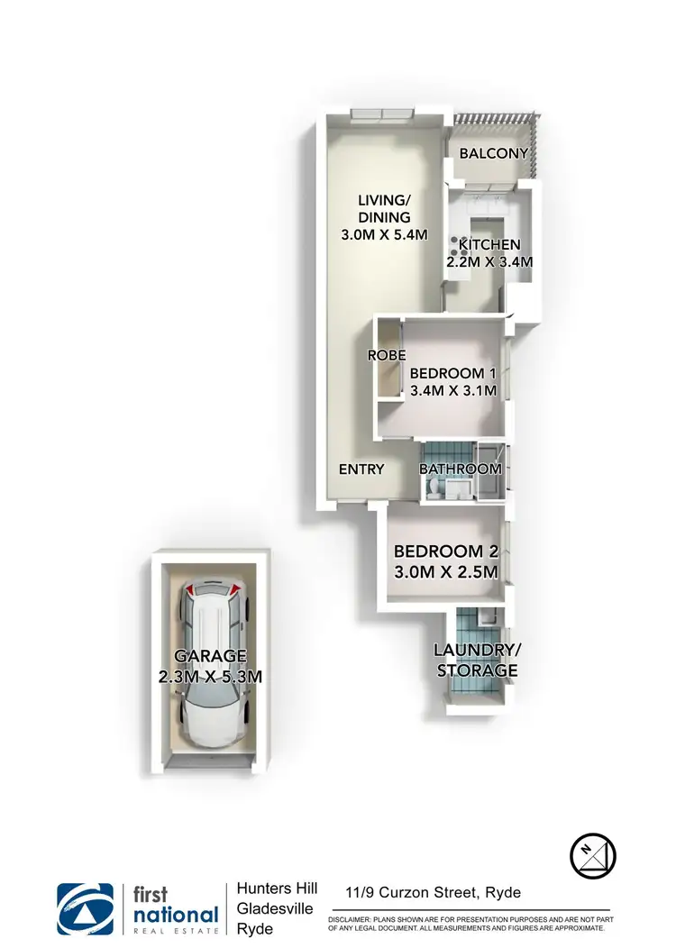 Floorplan of Homely apartment listing, 11/9 Curzon Street, Ryde NSW 2112