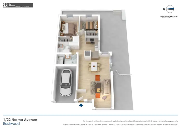Floorplan of Homely villa listing, 1/22 Norma Avenue, Eastwood NSW 2122