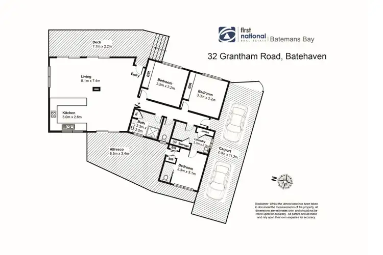 Floorplan of Homely house listing, 32 Grantham Road, Batehaven NSW 2536