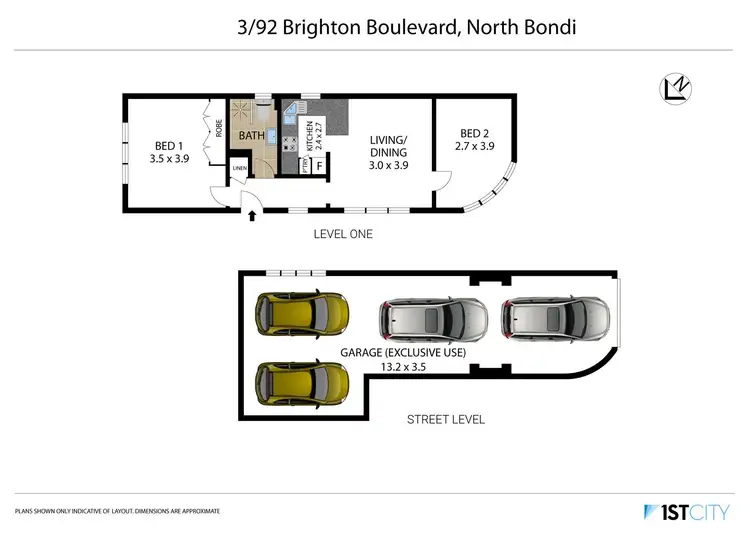 Floorplan of Homely apartment listing, 3/92 Brighton Boulevard, Bondi Beach NSW 2026