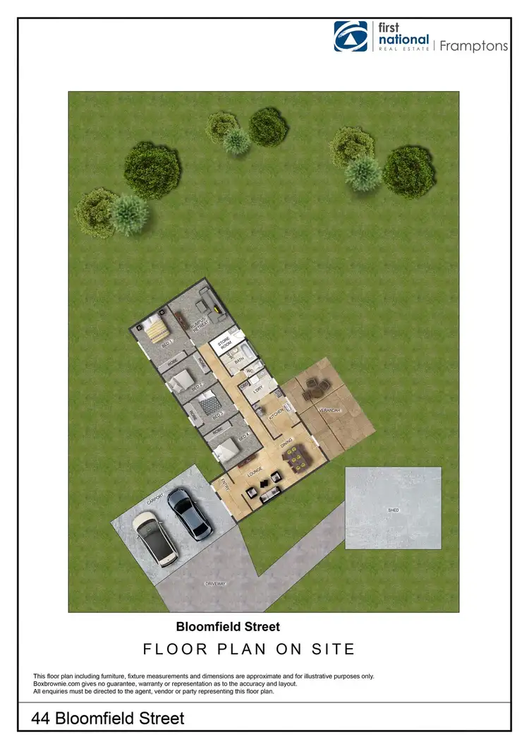 Floorplan of Homely house listing, 44 Bloomfield Street, Gillen NT 870
