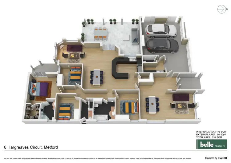 Floorplan of Homely house listing, 6 Hargreaves Circuit, Metford NSW 2323