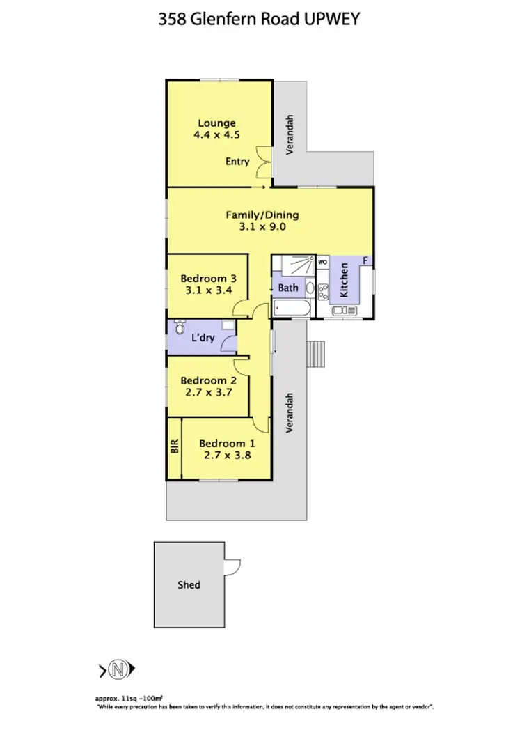 Floorplan of Homely house listing, 358 Glenfern Road, Upwey VIC 3158