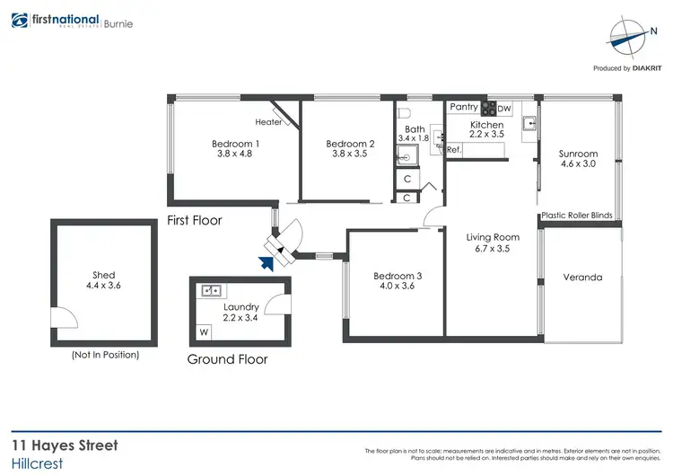 Floorplan of Homely house listing, 11 Hayes Street, Hillcrest TAS 7320