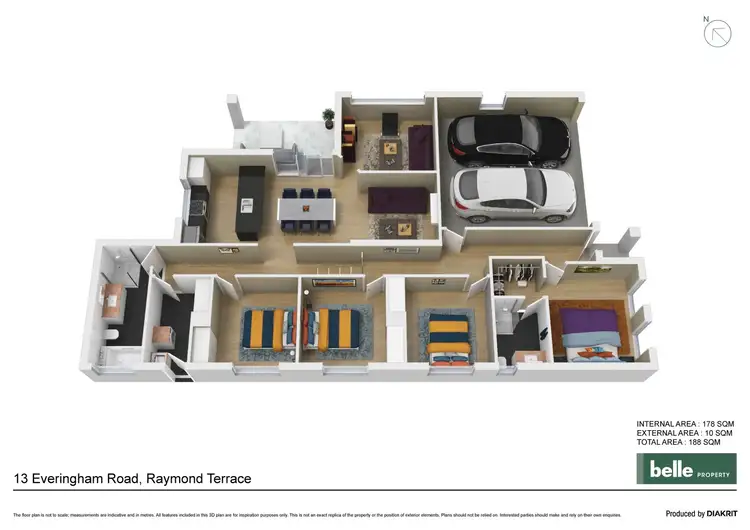 Floorplan of Homely house listing, 13 Everingham Road, Raymond Terrace NSW 2324