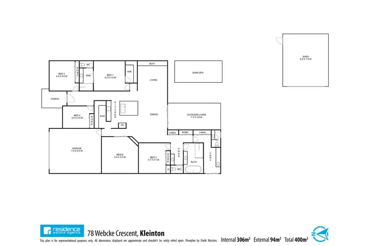 Floorplan of Homely house listing, 78 Webcke Crescent, Kleinton QLD 4352