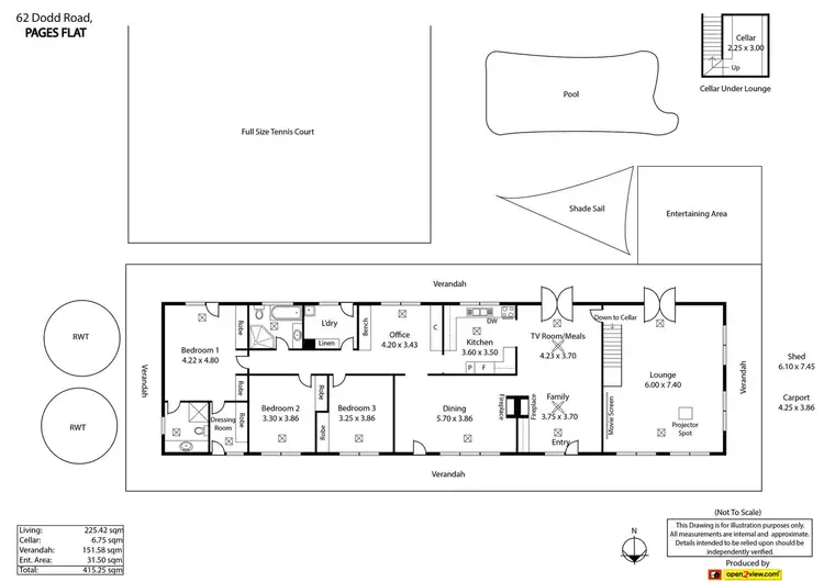 Floorplan of Homely rural property listing, 62 Dodd Road, Pages Flat SA 5172