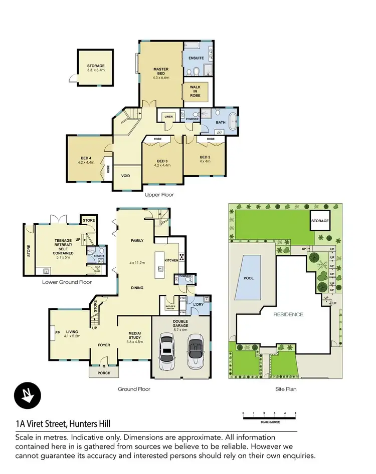 Floorplan of Homely house listing, 1a Viret Street, Hunters Hill NSW 2110