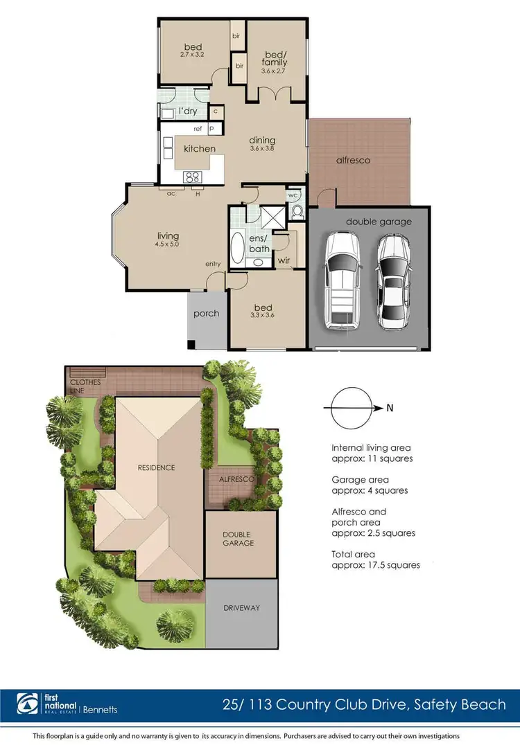 Floorplan of Homely unit listing, 25/113 Country Club Drive, Safety Beach VIC 3936