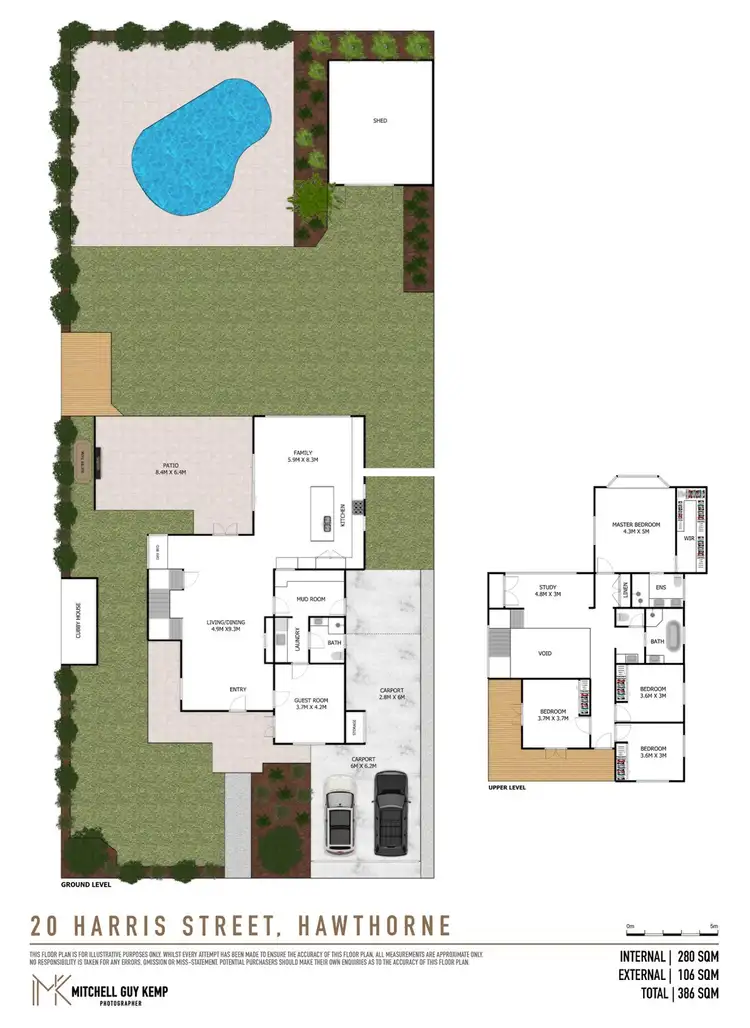 Floorplan of Homely house listing, 20 Harris Street, Hawthorne QLD 4171