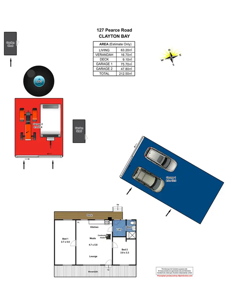 Floorplan of Homely rural property listing, 127 Pearce Road, Clayton Bay SA 5256