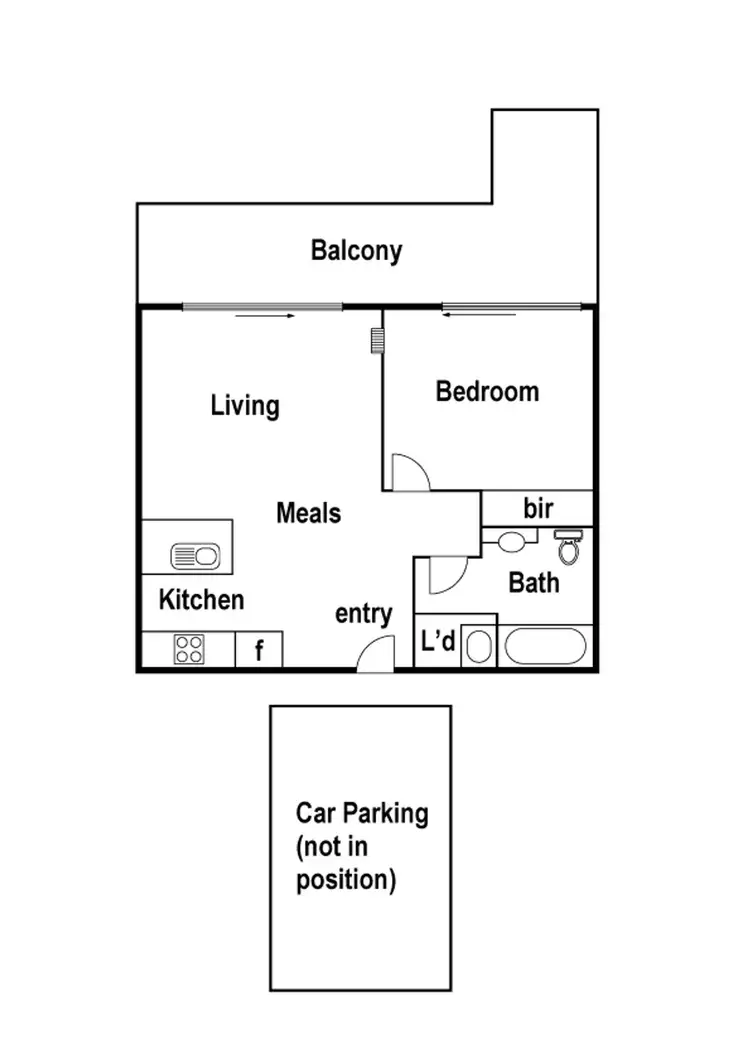 Floorplan of Homely apartment listing, 104C/60 Speakman Street., Kensington VIC 3031