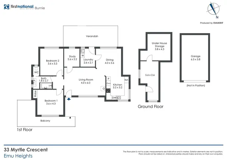 Floorplan of Homely house listing, 33 Myrtle Crescent, Emu Heights TAS 7320