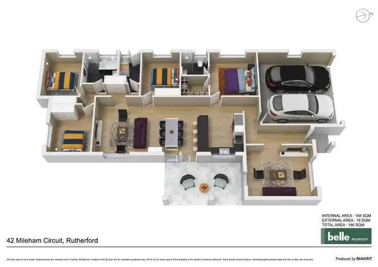 Floorplan of Homely house listing, 42 Mileham Circuit, Rutherford NSW 2320