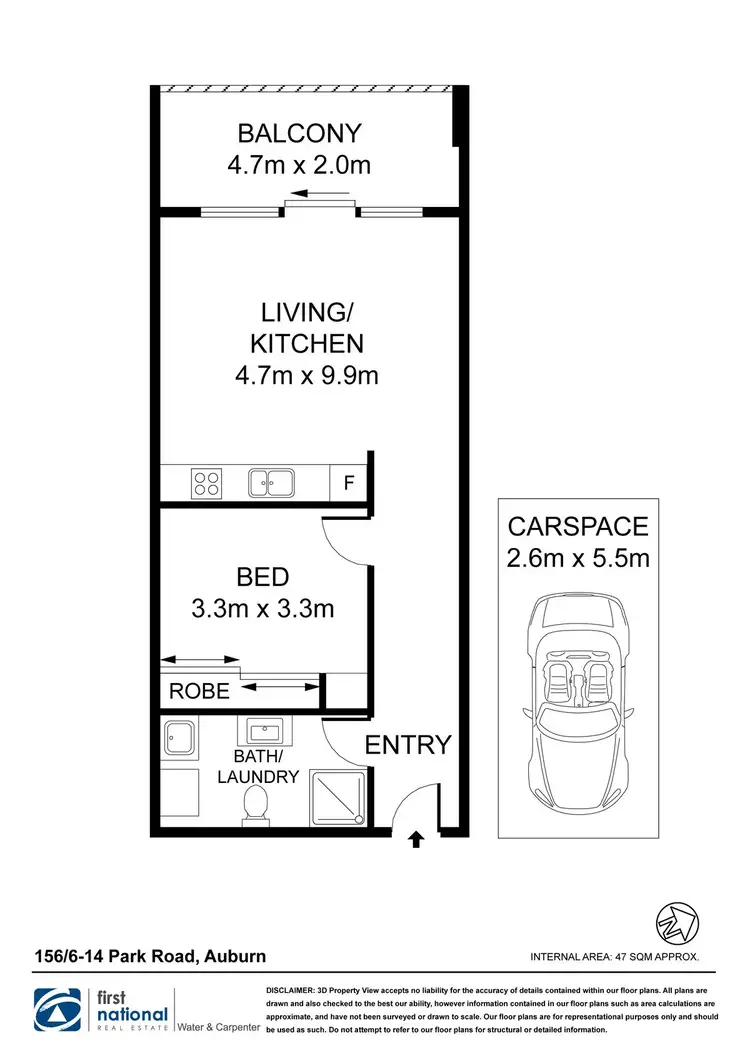 Floorplan of Homely apartment listing, 156/6-14 Park Road, Auburn NSW 2144