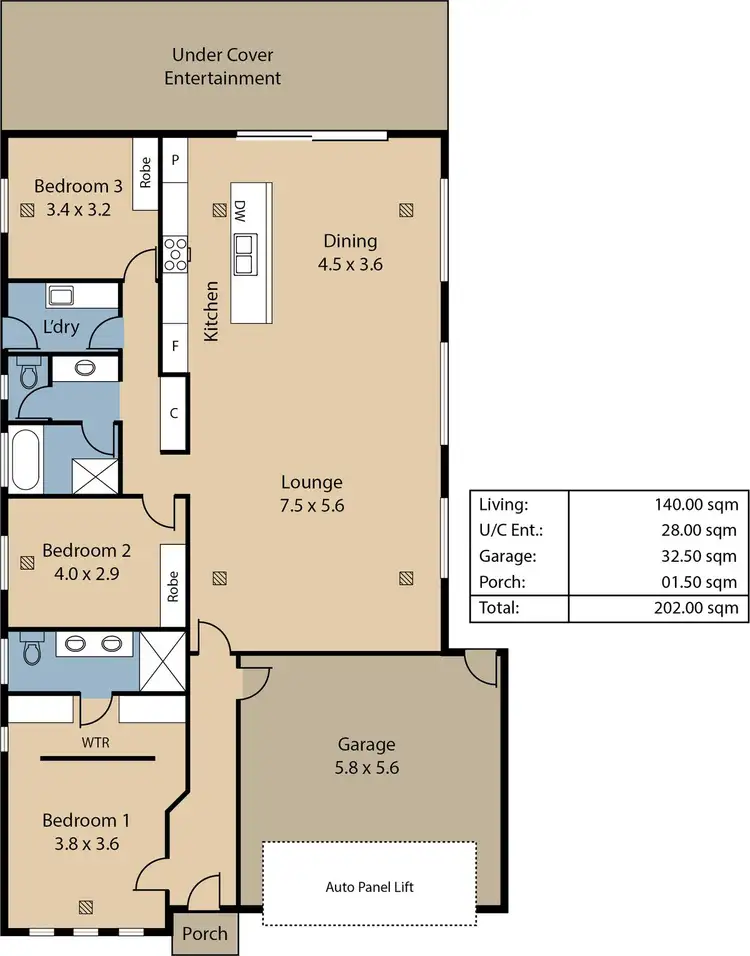 Floorplan of Homely house listing, 20 Rita Drive, Paralowie SA 5108