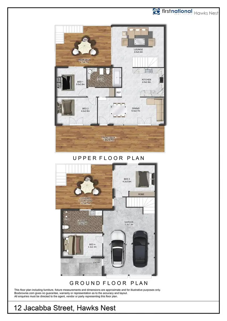 Floorplan of Homely house listing, 12 Jacabba Street, Hawks Nest NSW 2324