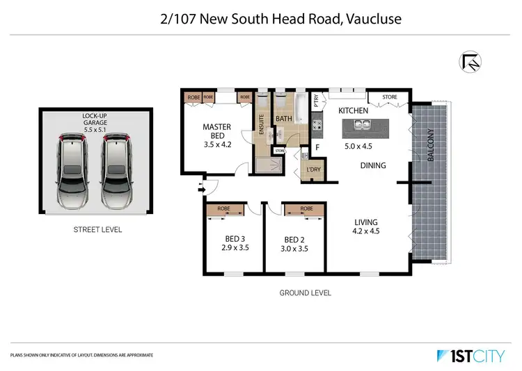 Floorplan of Homely apartment listing, 2/107 New South Head Road, Vaucluse NSW 2030