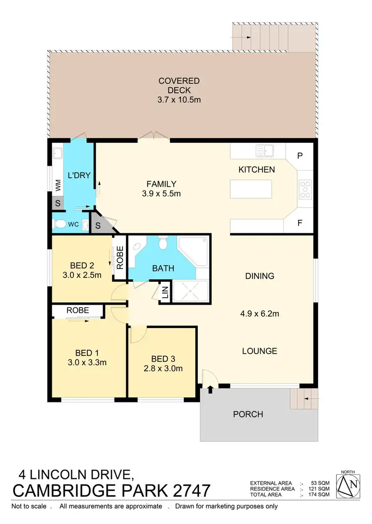 Floorplan of Homely house listing, 4 Lincoln Drive, Cambridge Park NSW 2747