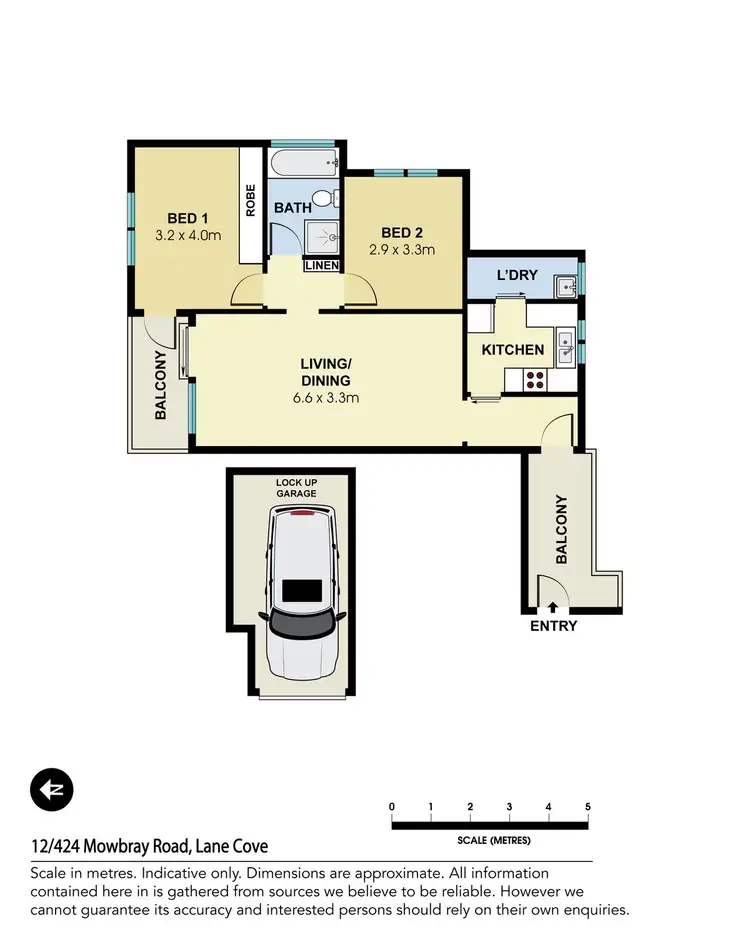 Floorplan of Homely apartment listing, 12/424 Mowbray Road, Lane Cove NSW 2066
