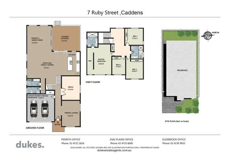 Floorplan of Homely house listing, 7 Ruby Street, Caddens NSW 2747