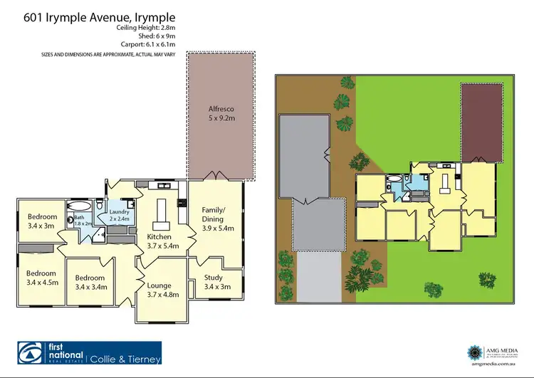 Floorplan of Homely house listing, 601 Irymple Avenue, Irymple VIC 3498