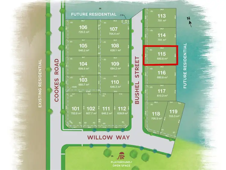 Floorplan of Homely land listing, 8 Bushel Street, Armidale NSW 2350