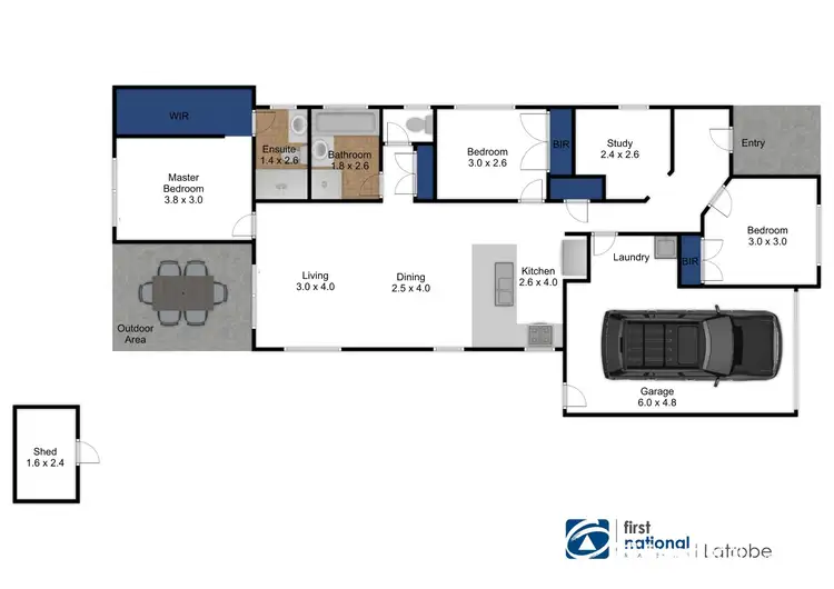 Floorplan of Homely unit listing, 4/12-14 Munro street, Traralgon VIC 3844