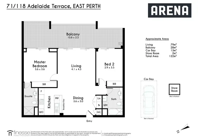 Floorplan of Homely apartment listing, 71/118 Adelaide Terrace, East Perth WA 6004