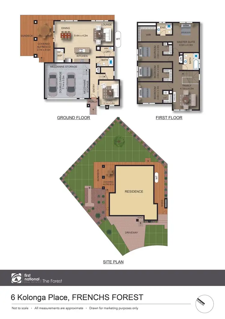 Floorplan of Homely house listing, 6 Kolonga Place, Frenchs Forest NSW 2086