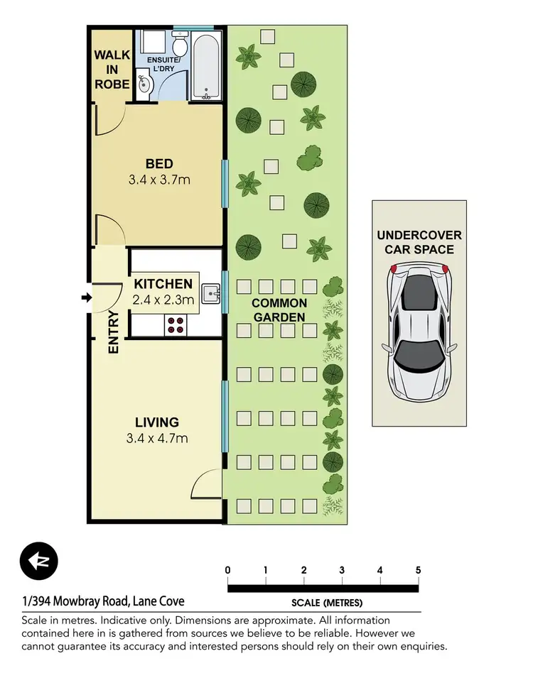 Floorplan of Homely apartment listing, 1/394 Mowbray Road, Lane Cove NSW 2066
