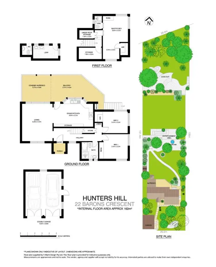 Floorplan of Homely house listing, 22 Barons Crescent, Hunters Hill NSW 2110