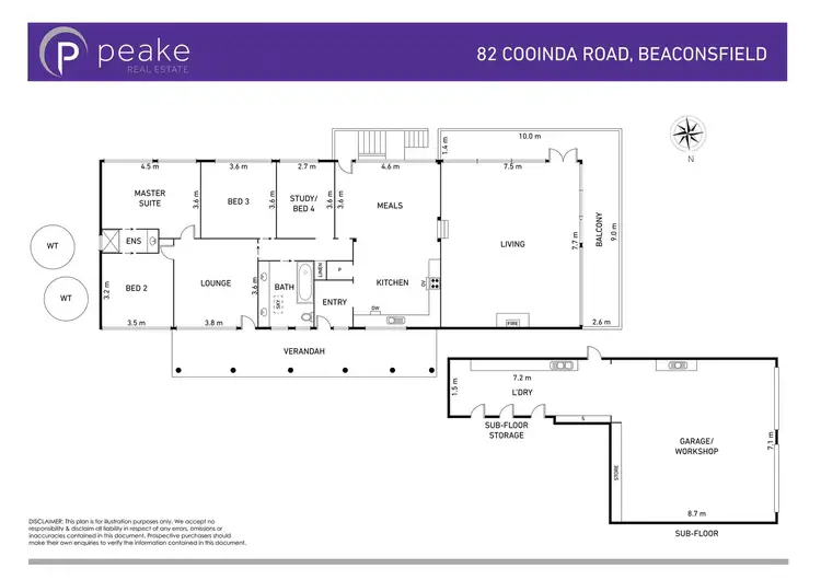 Floorplan of Homely house listing, 82 Cooinda Road, Beaconsfield VIC 3807