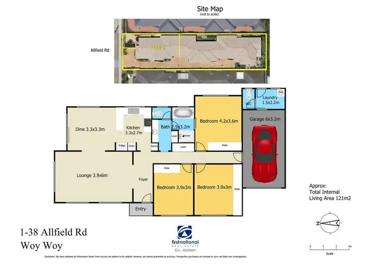 Floorplan of Homely villa listing, 1/38 Allfield Road, Woy Woy NSW 2256
