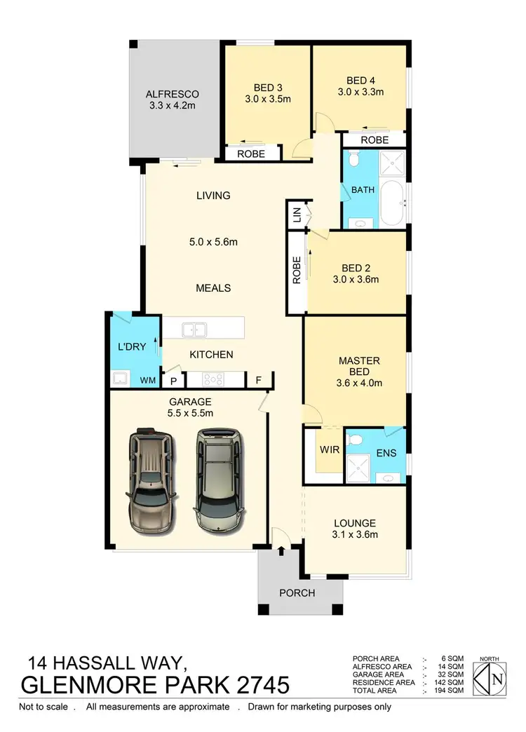Floorplan of Homely house listing, 14 Hassall Way, Glenmore Park NSW 2745