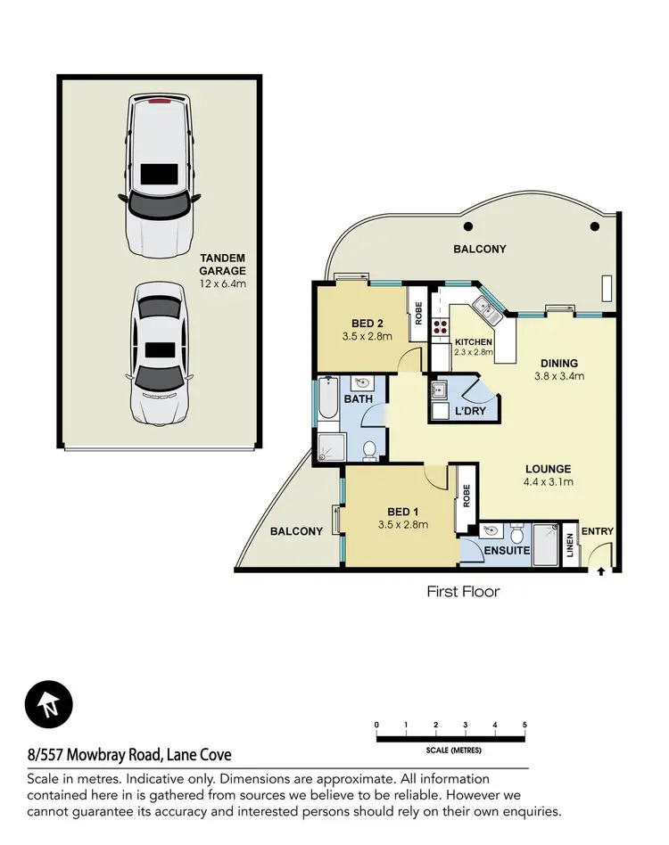 Floorplan of Homely apartment listing, 8/557 Mowbray Road, Lane Cove NSW 2066