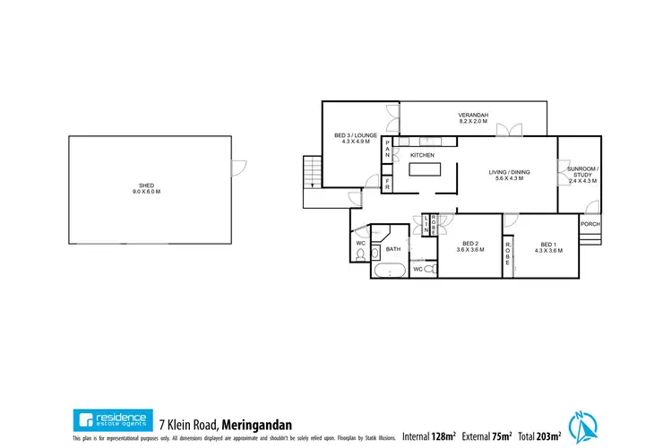 Floorplan of Homely house listing, 7 Klein Road, Meringandan QLD 4352
