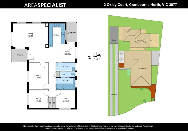 Floorplan of Homely house listing, 2 Oxley Court, Cranbourne North VIC 3977