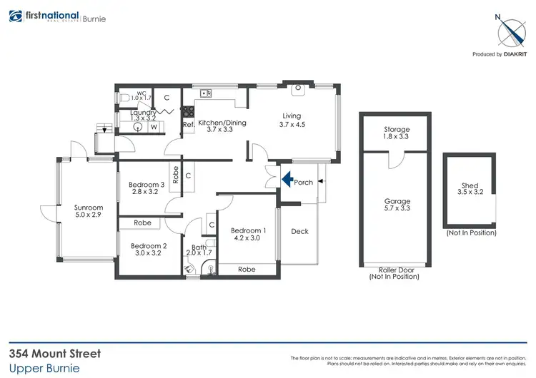 Floorplan of Homely house listing, 354 Mount Street, Upper Burnie TAS 7320